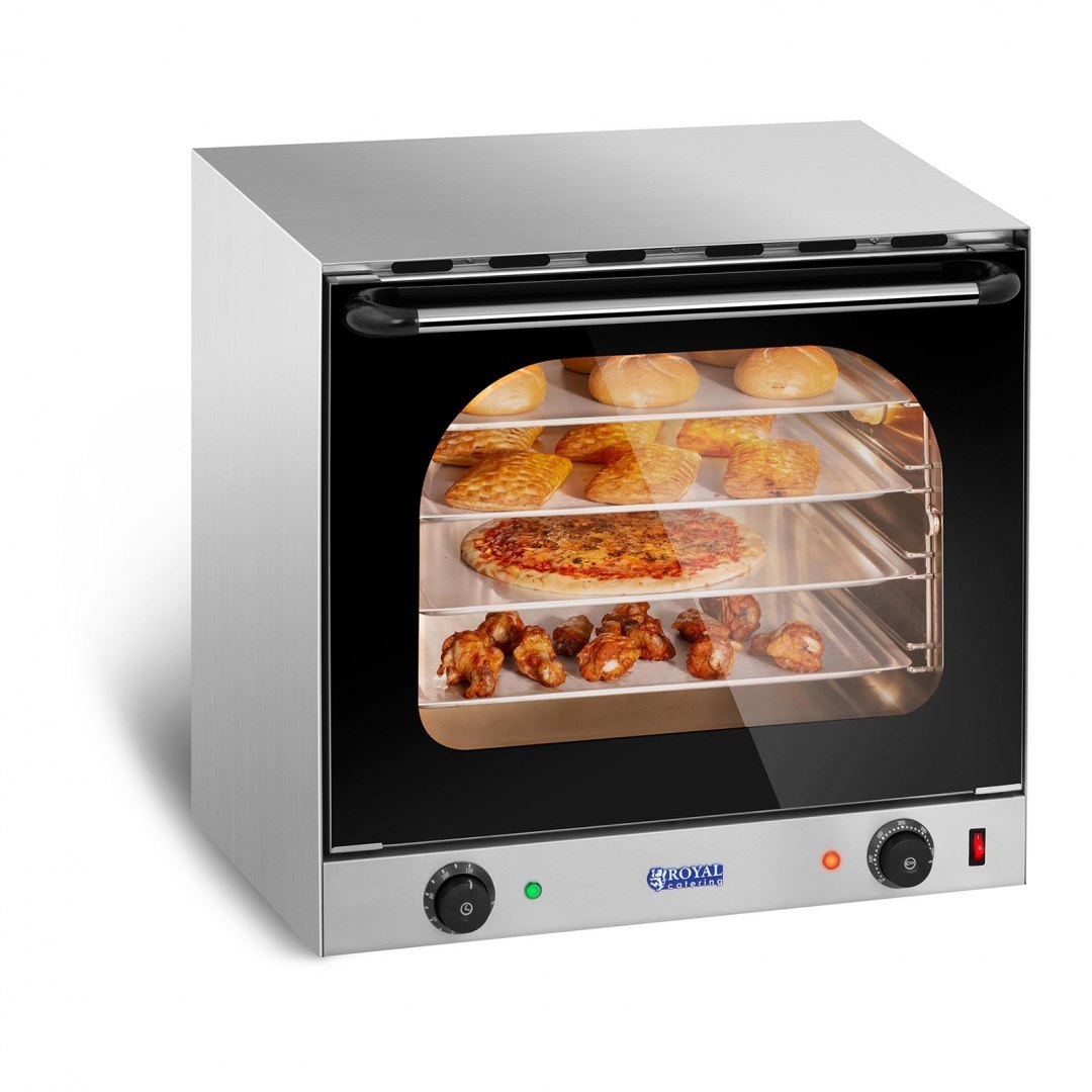 Piec piekarnik konwekcyjny 4-poziomowy 2400 W + 4 x Tacka Royal Catering Piec piekarnik konwekcyjny 4-poziomowy 2400 W + 4 x Tacka Royal Catering