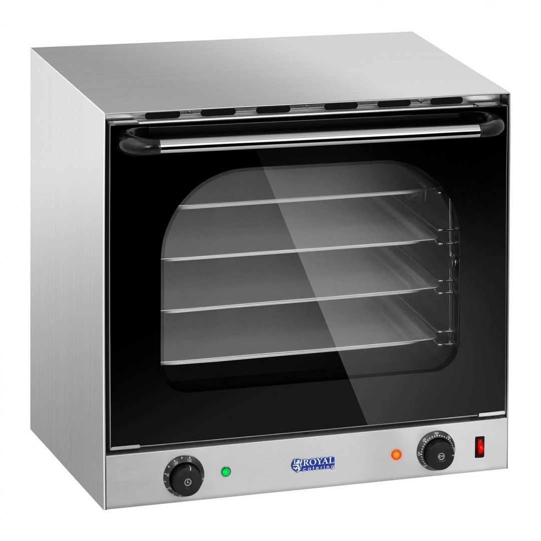 Piec piekarnik konwekcyjny 4-poziomowy 2400 W + 4 x Tacka Royal Catering Piec piekarnik konwekcyjny 4-poziomowy 2400 W + 4 x Tacka Royal Catering
