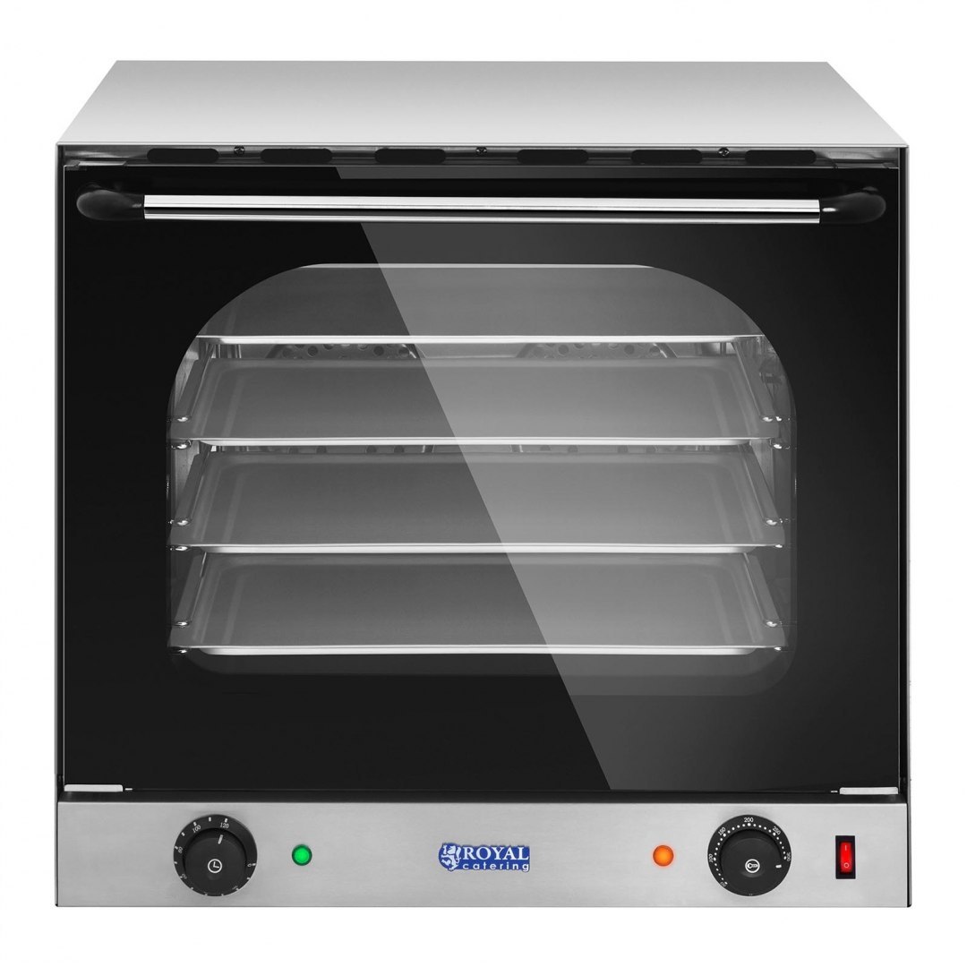 Piec piekarnik konwekcyjny 4-poziomowy 2400 W + 4 x Tacka Royal Catering Piec piekarnik konwekcyjny 4-poziomowy 2400 W + 4 x Tacka Royal Catering