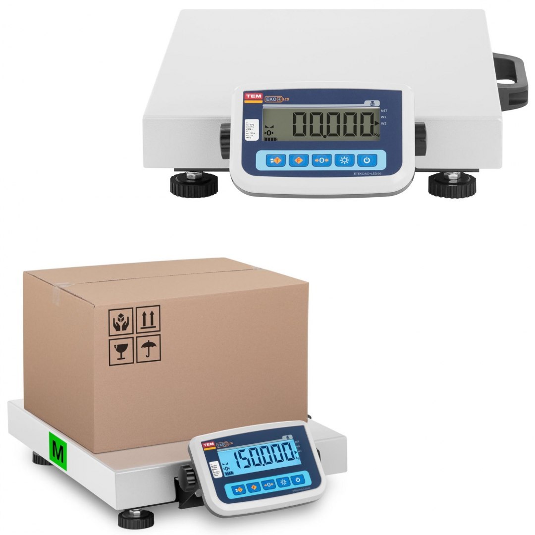 Waga magazynowa paczkowa 150 kg / 50 g LCD M LEGALIZACJA TEM Waga magazynowa paczkowa 150 kg / 50 g LCD M LEGALIZACJA TEM