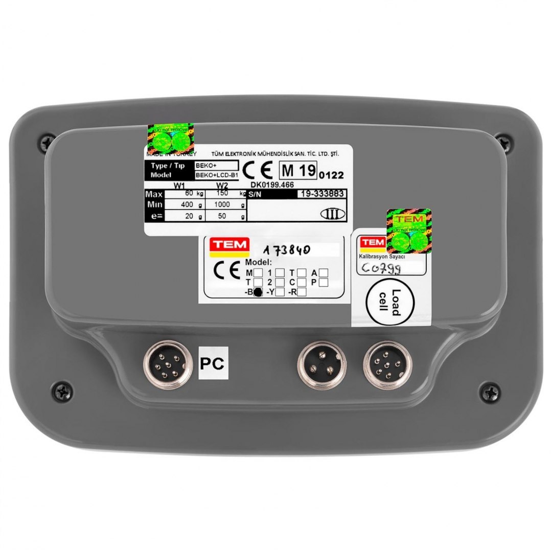 Waga magazynowa paczkowa 150 kg / 50 g LCD M LEGALIZACJA TEM Waga magazynowa paczkowa 150 kg / 50 g LCD M LEGALIZACJA TEM