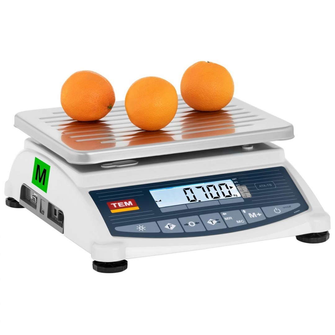 Waga sklepowa handlowa 60 kg / 20 g LCD M LEGALIZACJA TEM Waga sklepowa handlowa 60 kg / 20 g LCD M LEGALIZACJA TEM