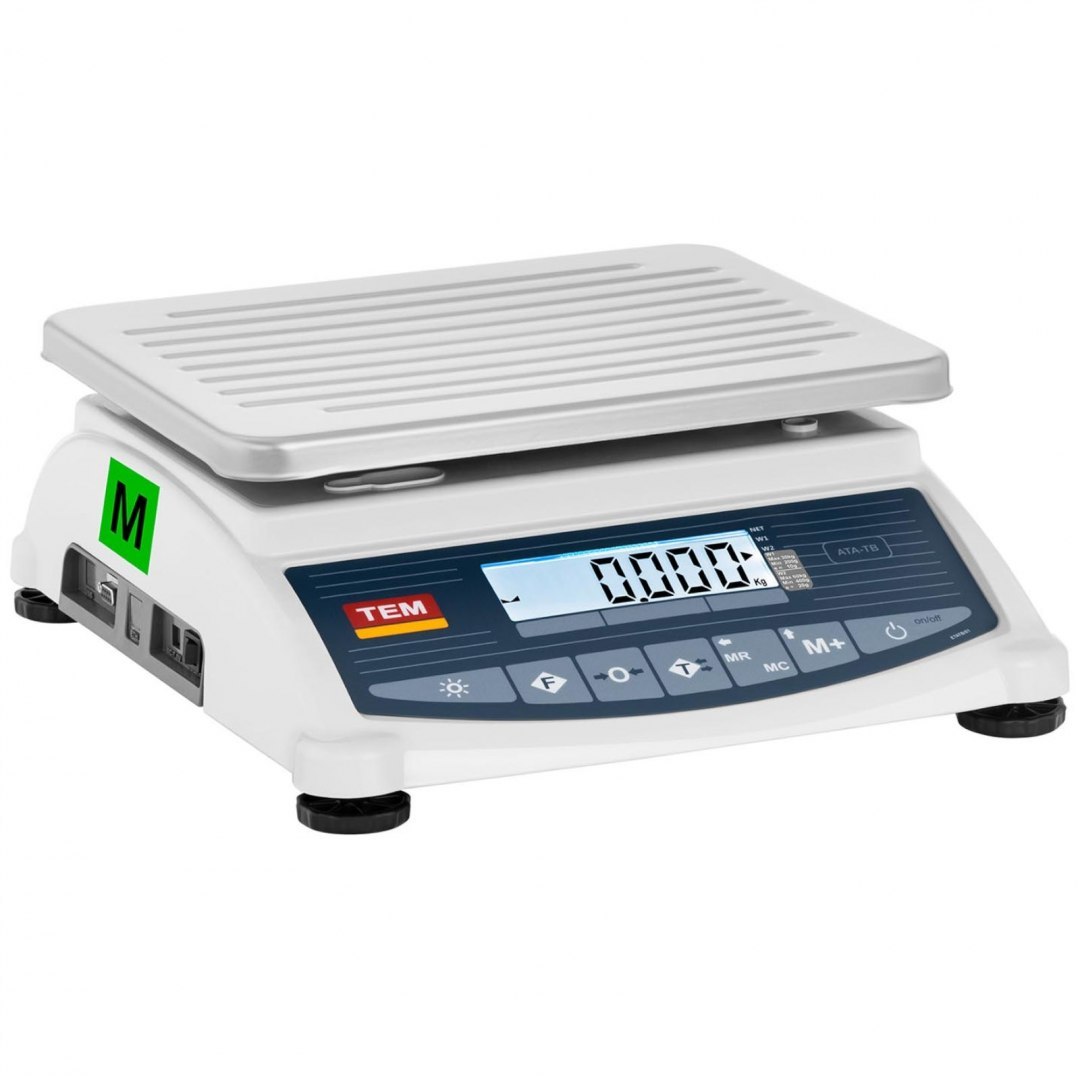 Waga sklepowa handlowa 60 kg / 20 g LCD M LEGALIZACJA TEM Waga sklepowa handlowa 60 kg / 20 g LCD M LEGALIZACJA TEM