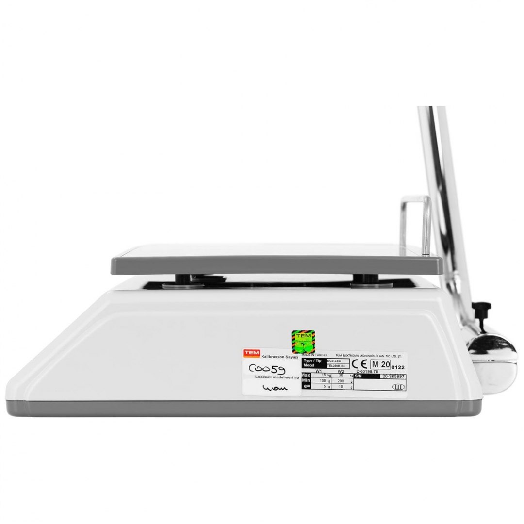 Waga sklepowa handlowa interfejs RS232 PLU 30 kg / 0,01 kg LED M LEGALIZACJA TEM Waga sklepowa handlowa interfejs RS232 PLU 30 kg / 0,01 kg LED M LEGALIZACJA TEM