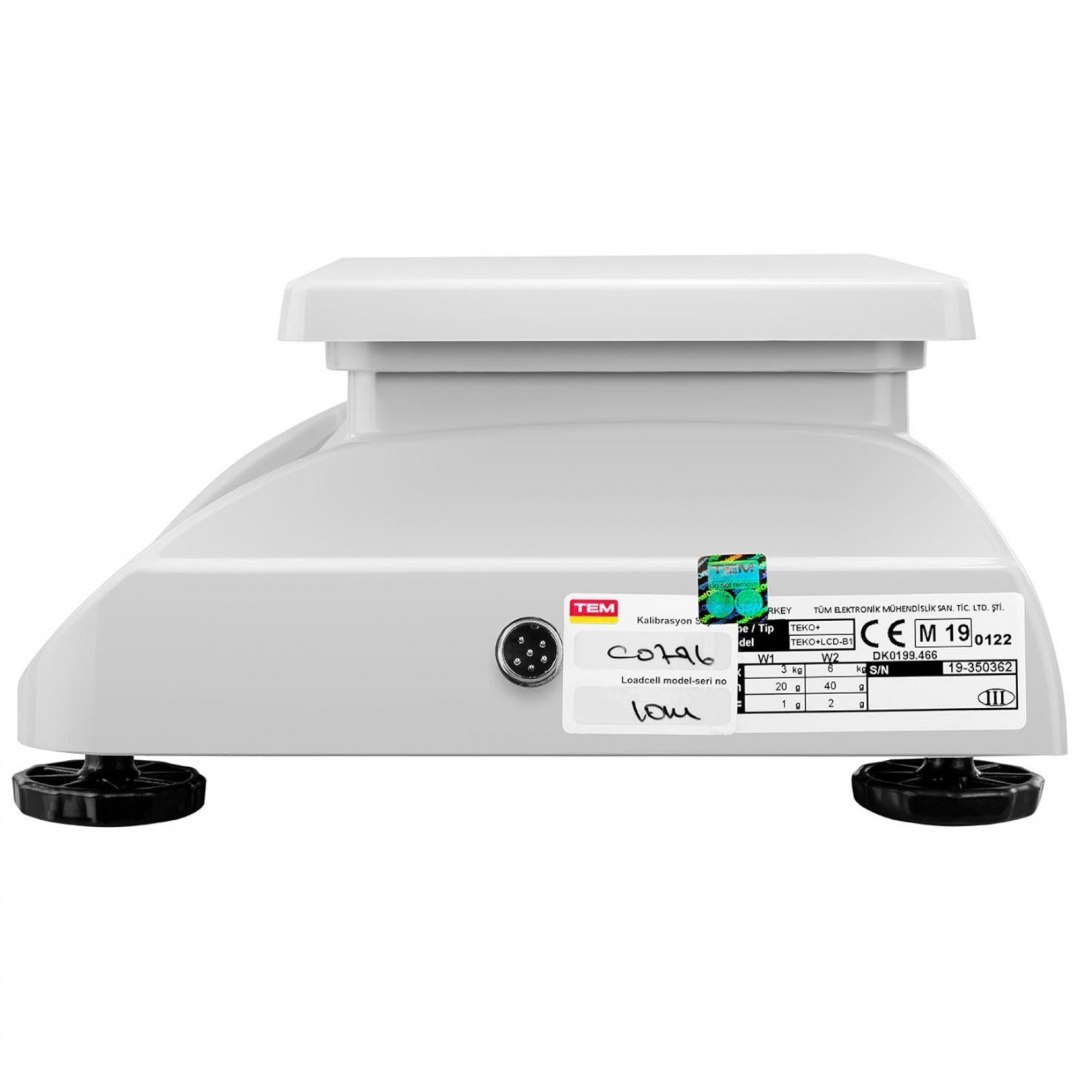 Waga stołowa 2 platformy interfejs RS232 6 kg / 2g LCD M LEGALIZACJA TEM Waga stołowa 2 platformy interfejs RS232 6 kg / 2g LCD M LEGALIZACJA TEM