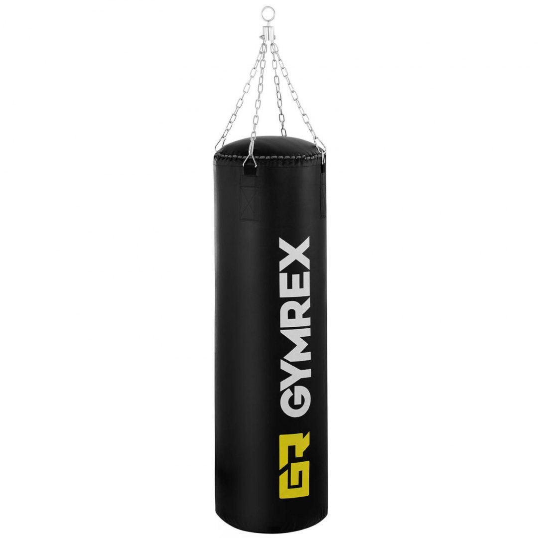 Worek treningowy bokserski wypełniony wys. 120 cm śr. 40 cm GYMREX Worek treningowy bokserski wypełniony wys. 120 cm śr. 40 cm GYMREX