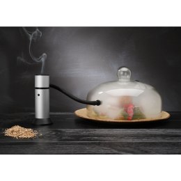 Kopułka szklana szeroka do wędzenia potraw na talerzu z otworem śr. 260 mm - Hendi 199664 Hendi