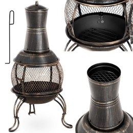 Ogrzewacz palenisko kominek na taras do ogrodu stalowy 360 wys. 90 cm UNIPRODO