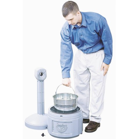 Popielniczka miejska zewnętrzna na stabilnej podstawie poj. 15L śr. 42cm wys. 98cm czarna JUSTRITE Popielniczka miejska zewnętrzna na stabilnej podstawie poj. 15L śr. 42cm wys. 98cm czarna JUSTRITE