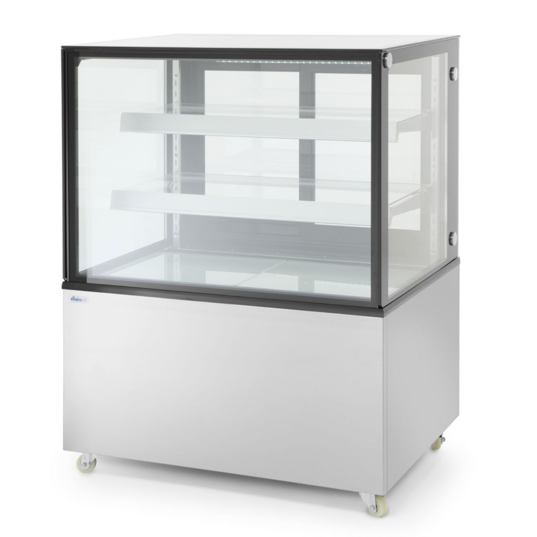 Witryna chłodnicza cukiernicza 2-półkowa jezdna LED 510L ARKTIC