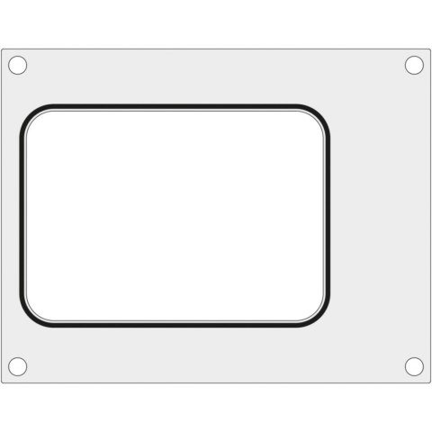 Matryca forma do zgrzewarek MCS na tackę bez podziału 187x137 mm - Hendi 805565 Hendi