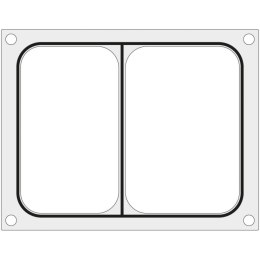 Matryca forma do zgrzewarek MCS na tackę dwudzielną 227x178 mm - Hendi 805466 Hendi