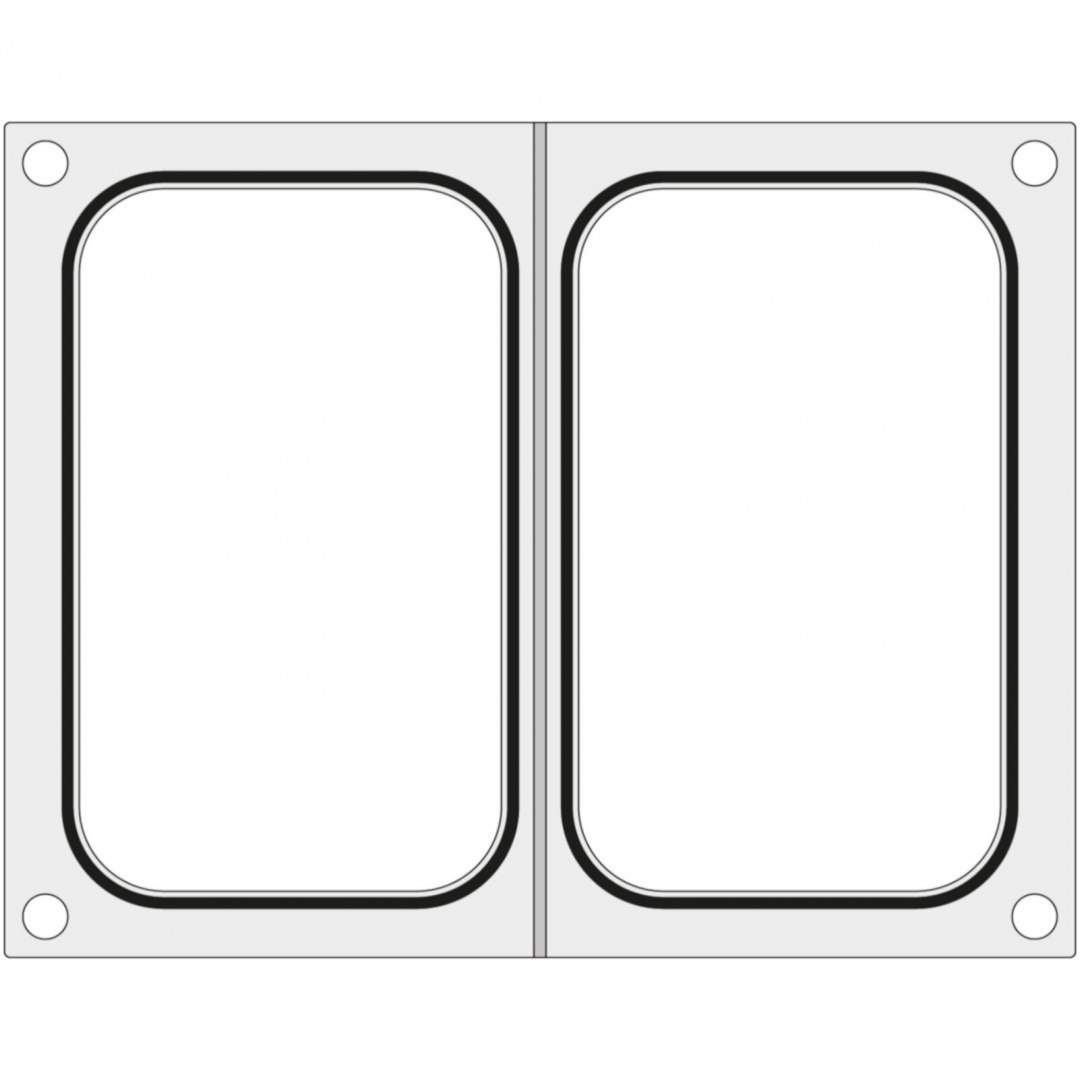 Matryca forma do zgrzewarki CAS CDS-01 na dwie tacki pojemniki 178x113 mm - Hendi 805350 Hendi Matryca forma do zgrzewarki CAS CDS-01 na dwie tacki pojemniki 178x113 mm - Hendi 805350 Hendi