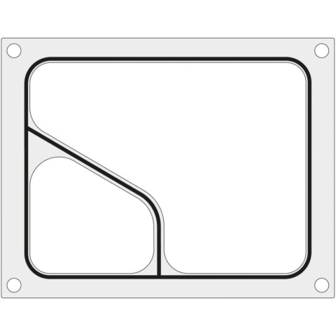 Matryca forma do zgrzewarki MANUPACK 190 na tackę dwudzielną COLT 227x178 mm - Hendi 805749 Hendi