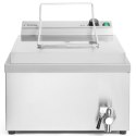Smażalnik frytownica maszyna do smażenia pączków ryb z półką 12 l 3500 W - Hendi 205914 Hendi