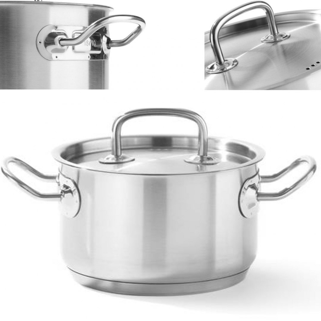 Garnek średni z pokrywką Kitchen Line 62.8 l 500 x 320 mm - Hendi 836088 Hendi Garnek średni z pokrywką Kitchen Line 62.8 l 500 x 320 mm - Hendi 836088 Hendi
