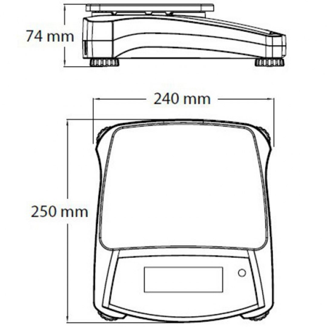 Waga laboratoryjna techniczna szybka dokładna NAVIGATOR NVT 6200g / 0.1g - OHAUS NVT6201 OHAUS Waga laboratoryjna techniczna szybka dokładna NAVIGATOR NVT 6200g / 0.1g - OHAUS NVT6201 OHAUS