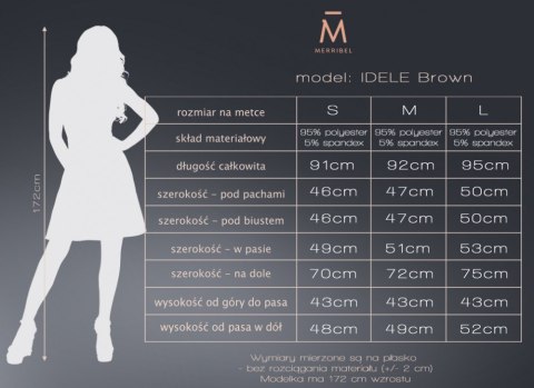 Sukienka Idele Brown Brown M Sukienka Idele Brown Brown M