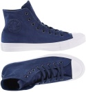 Converse buty trampki granatowe skóra - zamsz