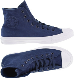 Converse buty trampki granatowe skóra - zamsz