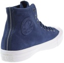 Converse buty trampki granatowe skóra - zamsz