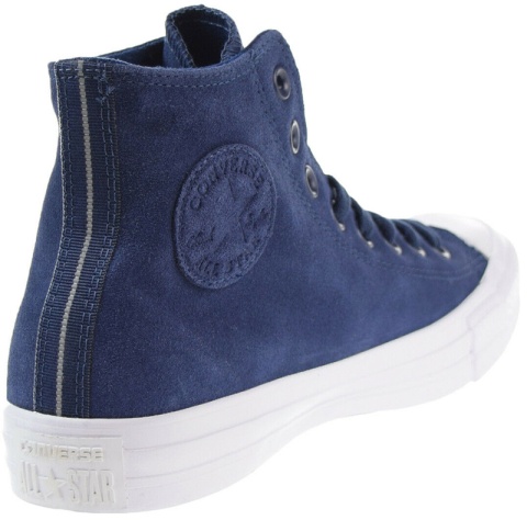 Converse buty trampki granatowe skóra - zamsz
