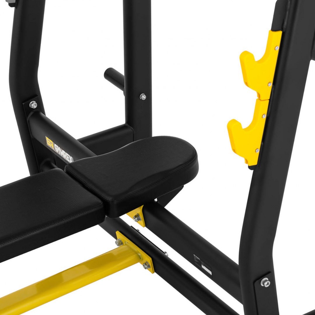 Ławka treningowa do wyciskania ze stojakami pod sztangę prosta 155-190 cm do 135 kg GYMREX Ławka treningowa do wyciskania ze stojakami pod sztangę prosta 155-190 cm do 135 kg GYMREX