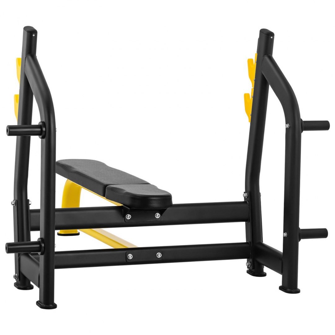 Ławka treningowa do wyciskania ze stojakami pod sztangę prosta 155-190 cm do 135 kg GYMREX Ławka treningowa do wyciskania ze stojakami pod sztangę prosta 155-190 cm do 135 kg GYMREX