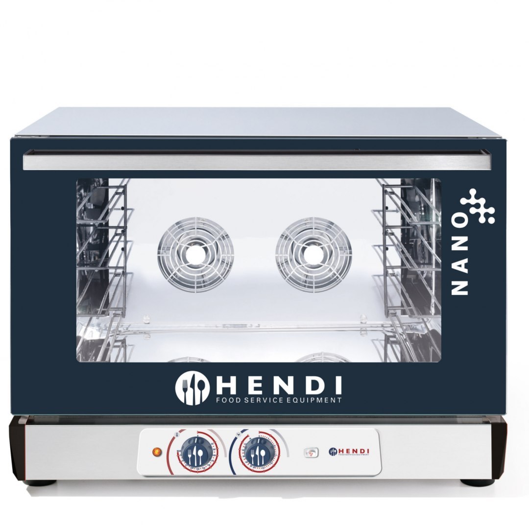Piec piekarniczy konwekcyjny z nawilżaniem Hendi Nano 4x 600x400mm sterowany manualnie jednofazowy Hendi 223338 Hendi