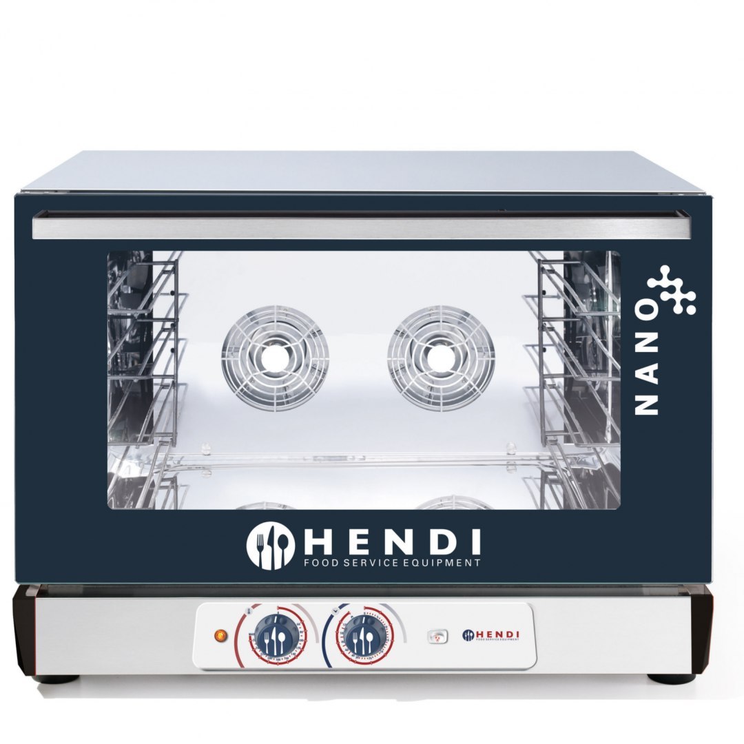 Piec piekarniczy konwekcyjny z nawilżaniem Hendi Nano 4x 600x400mm sterowany manualnie jednofazowy Hendi 223338 Hendi Piec piekarniczy konwekcyjny z nawilżaniem Hendi Nano 4x 600x400mm sterowany manualnie jednofazowy Hendi 223338 Hendi