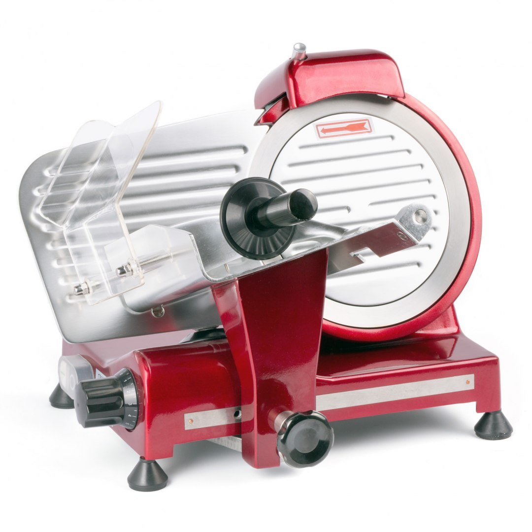 Elektryczna krajalnica do wędlin sera PROFI LINE RED EDITION 220mm 280W Hendi 970294 Hendi Elektryczna krajalnica do wędlin sera PROFI LINE RED EDITION 220mm 280W Hendi 970294 Hendi