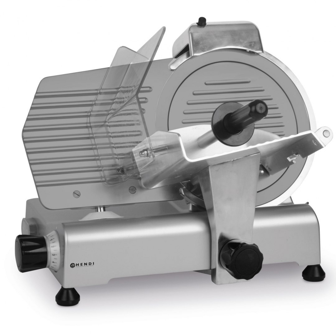 Krajalnica do wędlin i sera Hendi Kitchen Line 250 z powłoką teflonową 150W - Hendi 210222 Hendi Krajalnica do wędlin i sera Hendi Kitchen Line 250 z powłoką teflonową 150W - Hendi 210222 Hendi