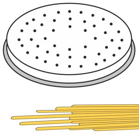 Końcówka sitko do wyrobu makaronu SPAGHETTI 22 otwory śr. 2 mm MPF2.5/4 - Hendi 229484 Hendi