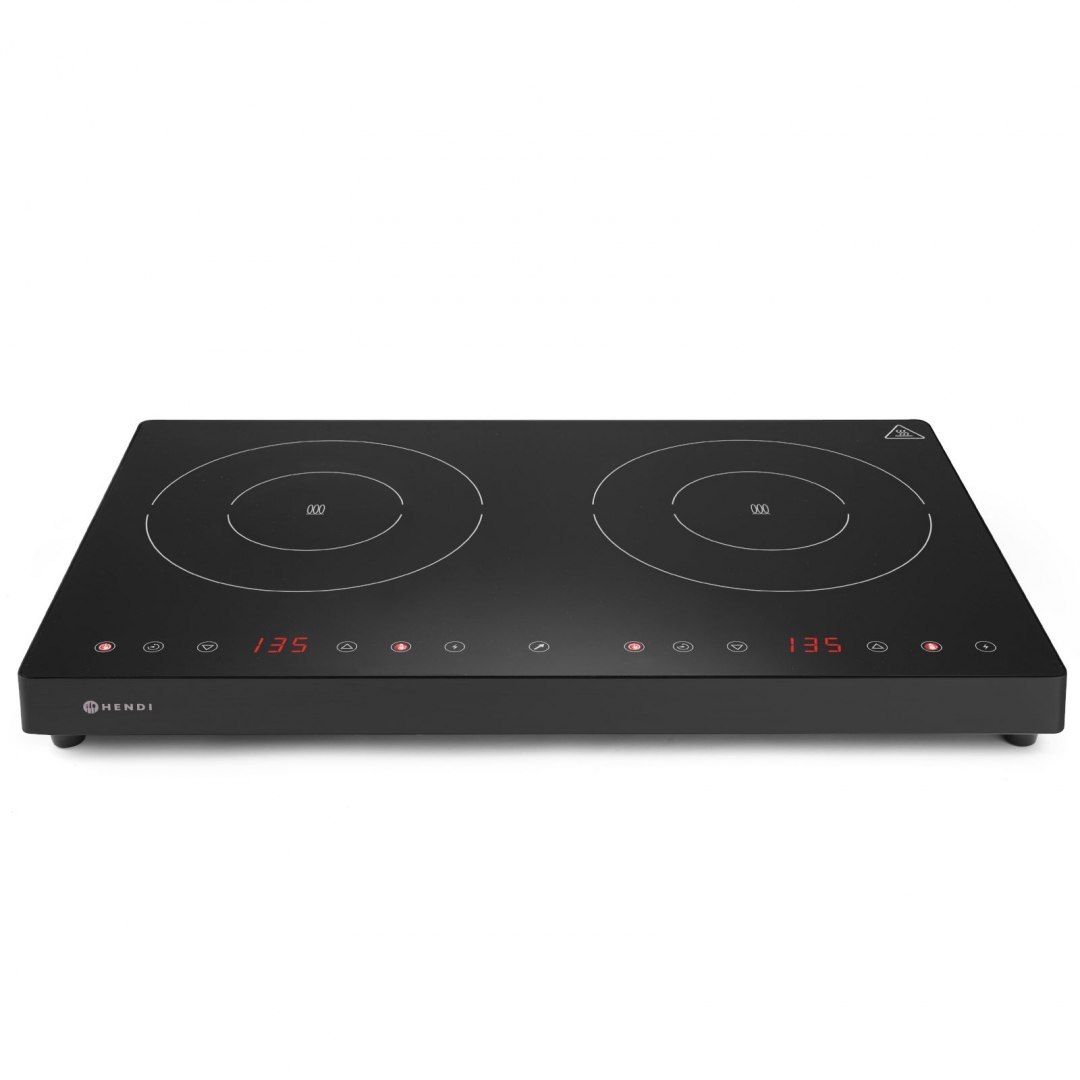 Kuchenka indukcyjna nastawna z panelem dotykowym 2 pola grzewcze Black Line śr. 23 cm 3500 W - Hendi 239414 Hendi Kuchenka indukcyjna nastawna z panelem dotykowym 2 pola grzewcze Black Line śr. 23 cm 3500 W - Hendi 239414 Hendi