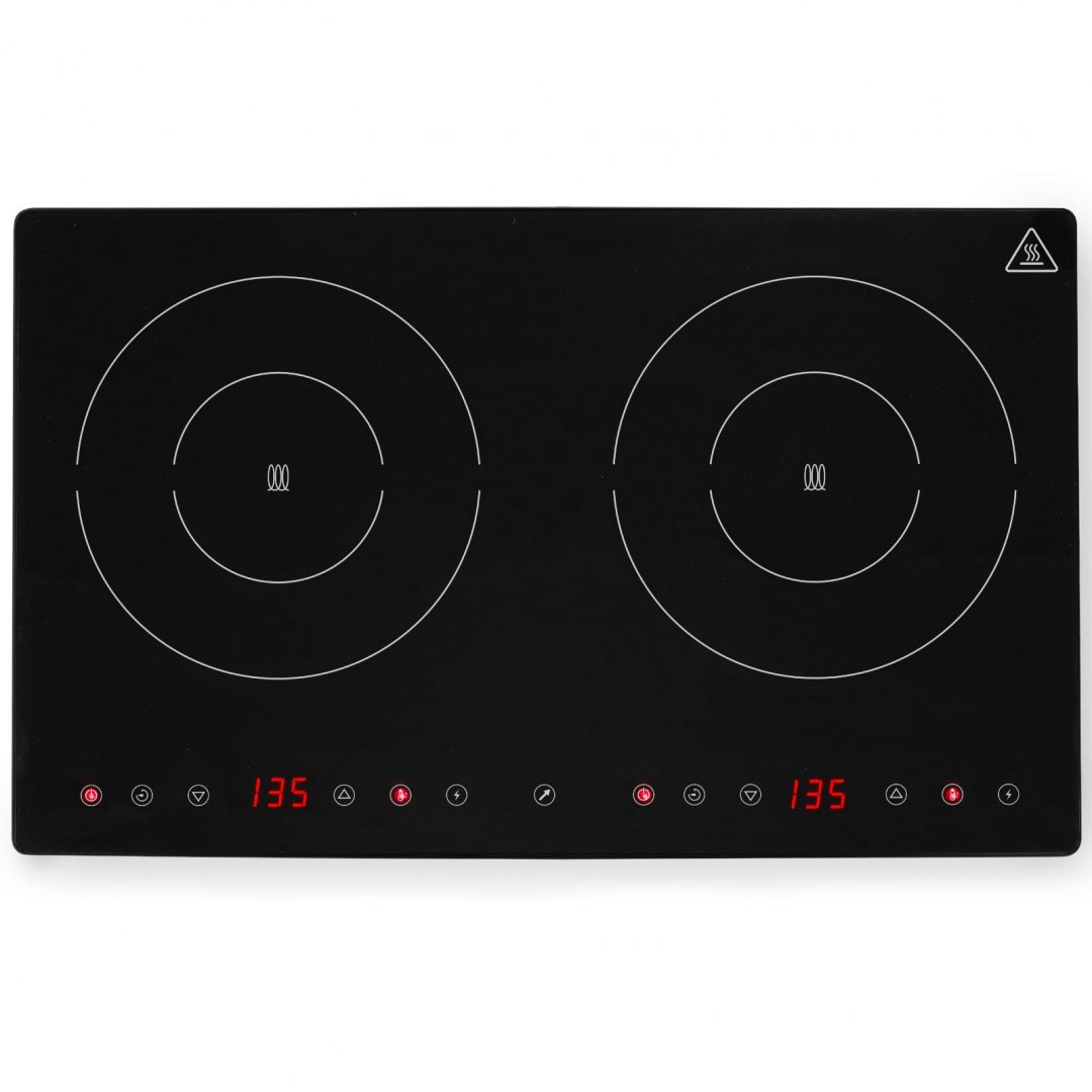 Kuchenka indukcyjna nastawna z panelem dotykowym 2 pola grzewcze Black Line śr. 23 cm 3500 W - Hendi 239414 Hendi Kuchenka indukcyjna nastawna z panelem dotykowym 2 pola grzewcze Black Line śr. 23 cm 3500 W - Hendi 239414 Hendi