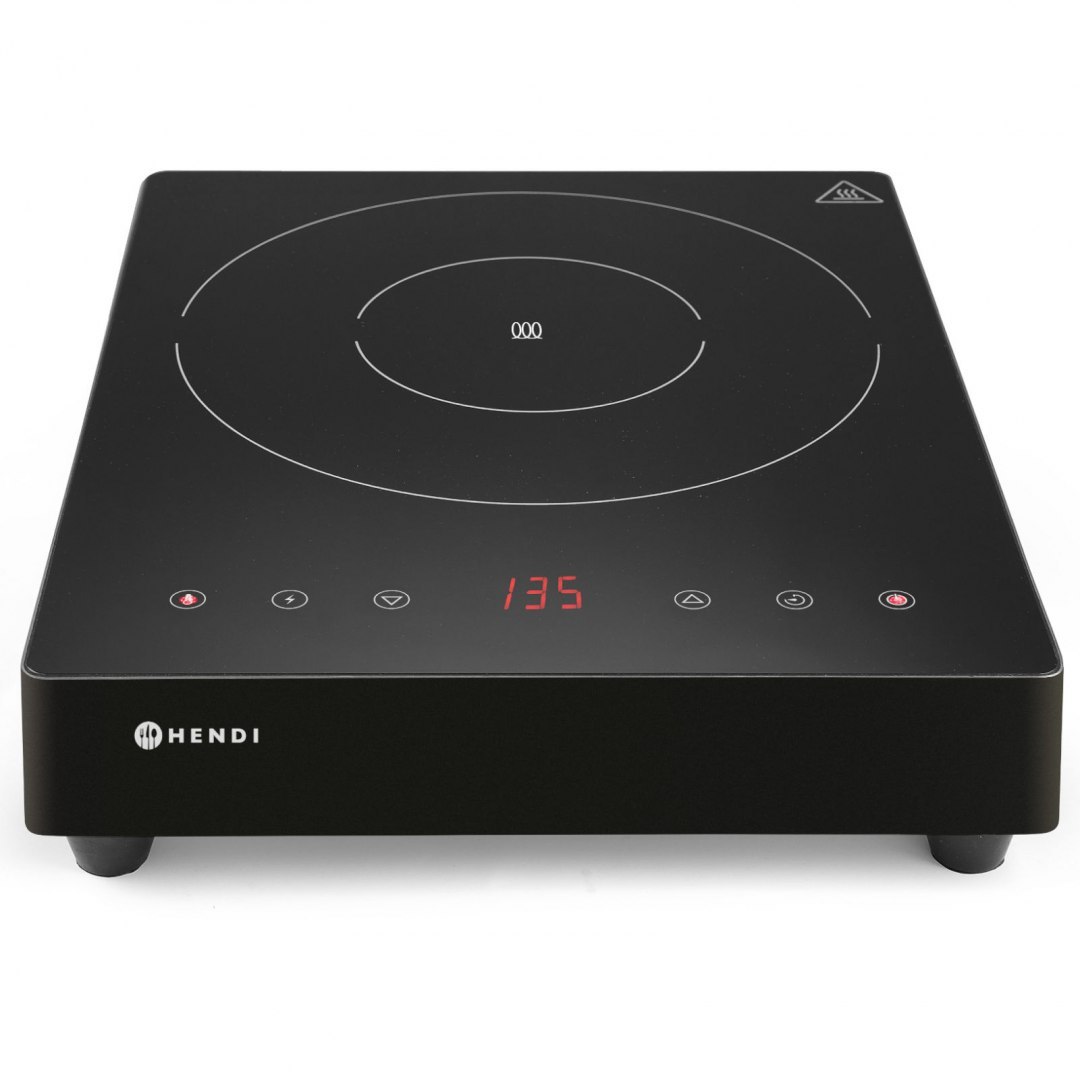 Kuchenka indukcyjna przenośna z panelem dotykowym 1 pole grzewcze Black Line śr. 28 cm 3500 W - Hendi 239421 Hendi Kuchenka indukcyjna przenośna z panelem dotykowym 1 pole grzewcze Black Line śr. 28 cm 3500 W - Hendi 239421 Hendi