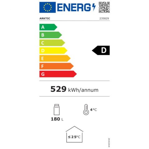 Lodówka chłodziarka barowa sklepowa na napoje 2-drzwiowa 4 półki 215 W 180 l - Hendi 235829 ARKTIC Lodówka chłodziarka barowa sklepowa na napoje 2-drzwiowa 4 półki 215 W 180 l - Hendi 235829 ARKTIC