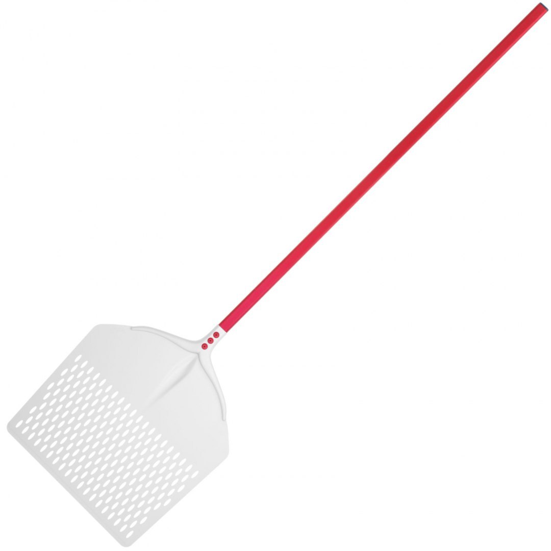 Łopata do pizzy kwadratowa perforowana z aluminium 450 x 450 mm dł. 1650 mm - Hendi 617380 Hendi Łopata do pizzy kwadratowa perforowana z aluminium 450 x 450 mm dł. 1650 mm - Hendi 617380 Hendi