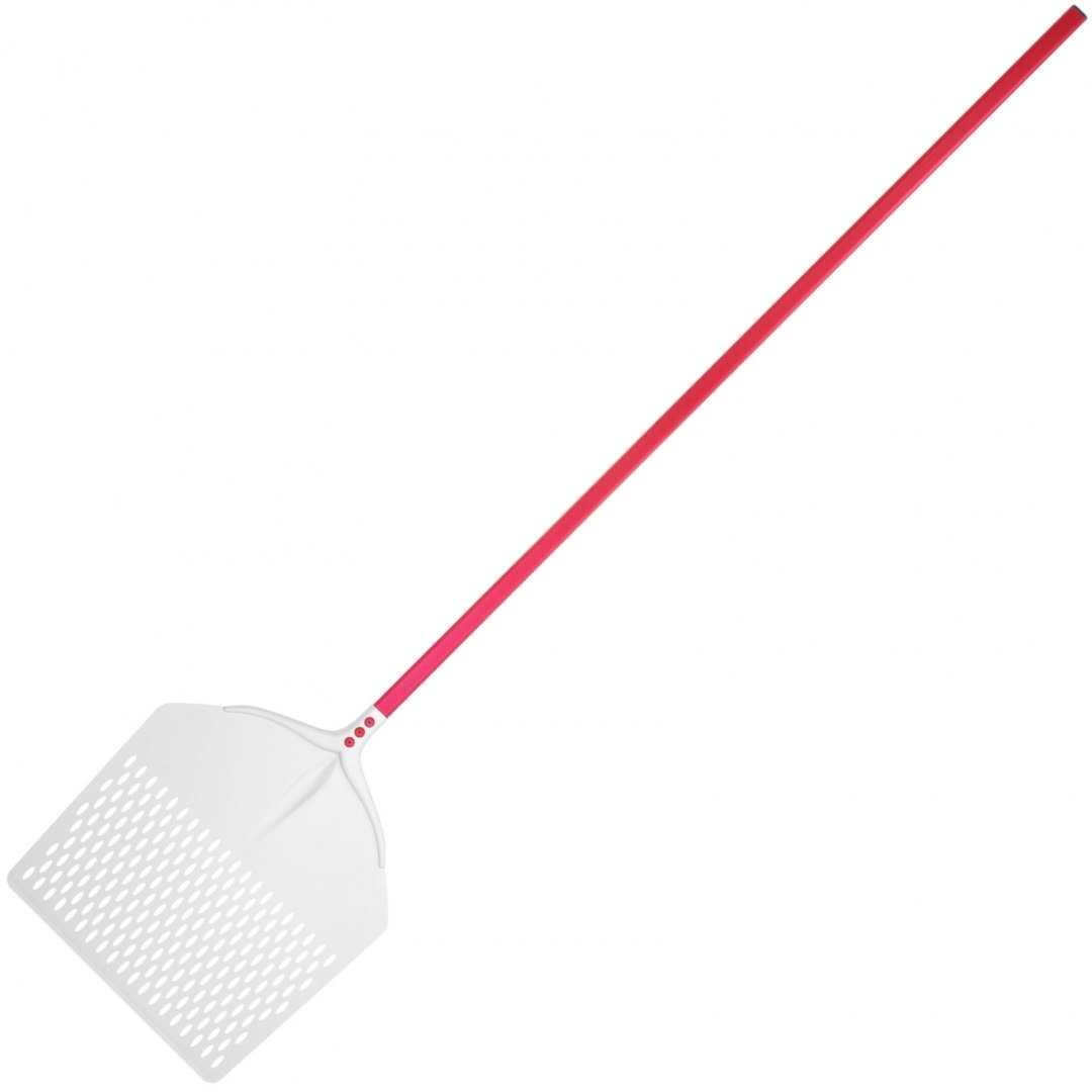 Łopata do pizzy kwadratowa perforowana z aluminium 450 x 450 mm dł. 1950 mm - Hendi 617397 Hendi Łopata do pizzy kwadratowa perforowana z aluminium 450 x 450 mm dł. 1950 mm - Hendi 617397 Hendi