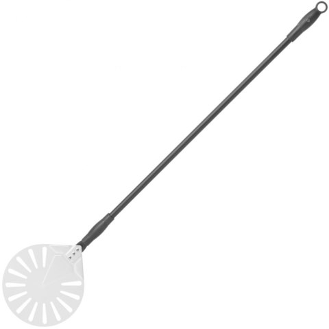 Łopata do pizzy z otworami i uchwytem suwakowym aluminiowa okrągła śr. 230 mm dł. 1200 mm - Hendi 617168 Hendi