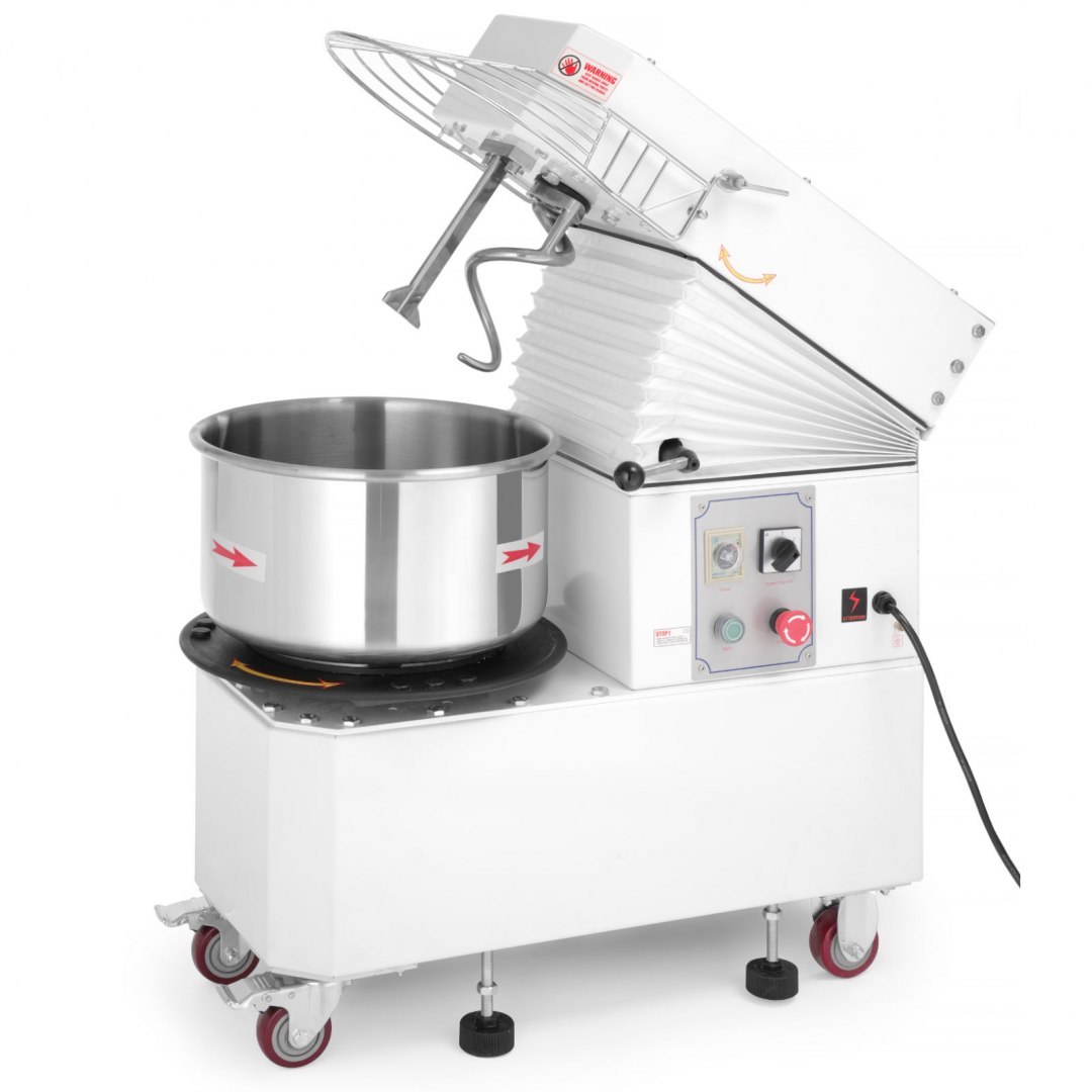 Miesiarka spiralna do ciasta z wyjmowaną dzieżą unoszoną głowicą 20 l 1500 W 400 V - Hendi 221853 Hendi Miesiarka spiralna do ciasta z wyjmowaną dzieżą unoszoną głowicą 20 l 1500 W 400 V - Hendi 221853 Hendi