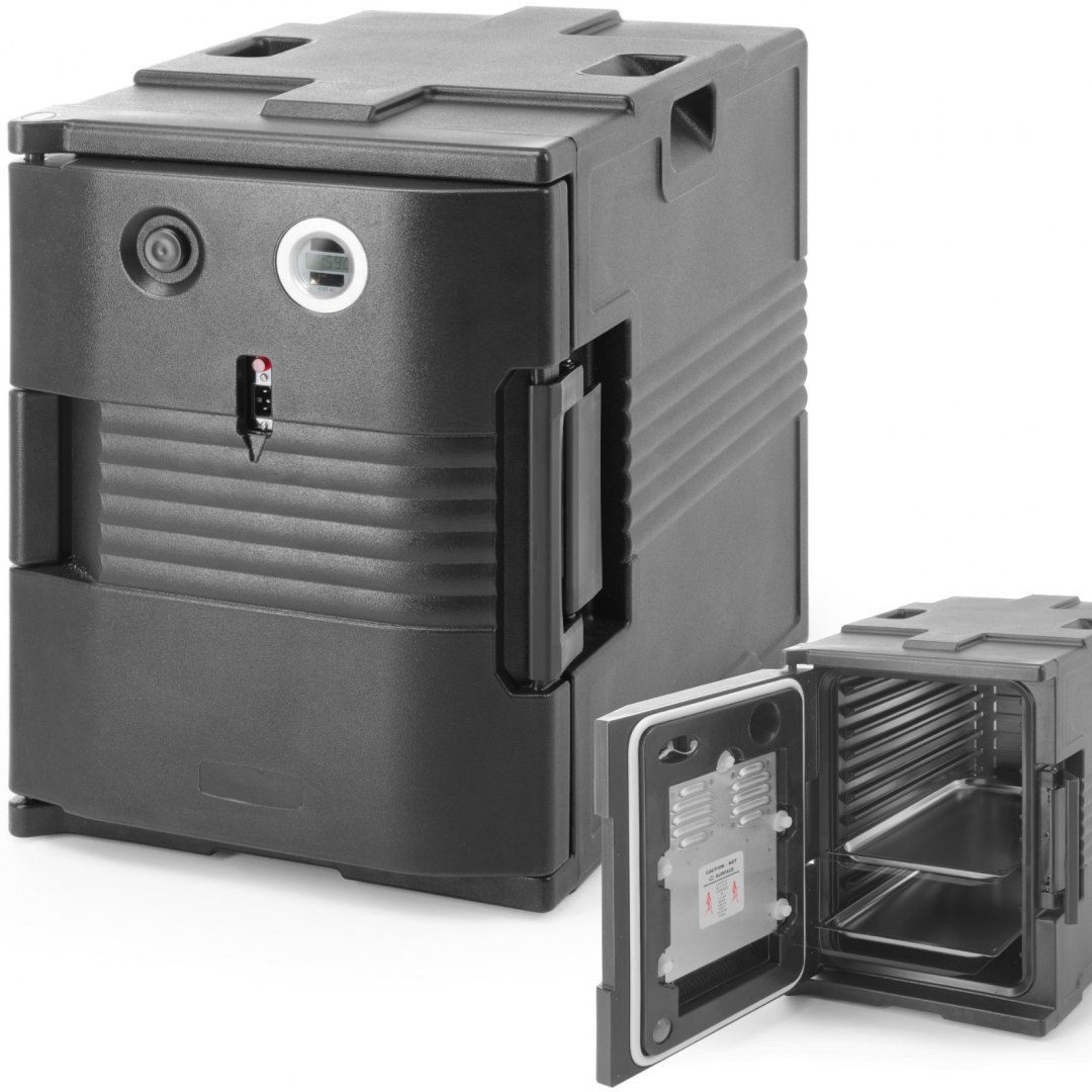 Pojemnik termiczny termoizolacyjny cateringowy z funkcją podgrzewania do 68C 2x GN1/1 200 W - Hendi 707692 Amer Box Pojemnik termiczny termoizolacyjny cateringowy z funkcją podgrzewania do 68C 2x GN1/1 200 W - Hendi 707692 Amer Box