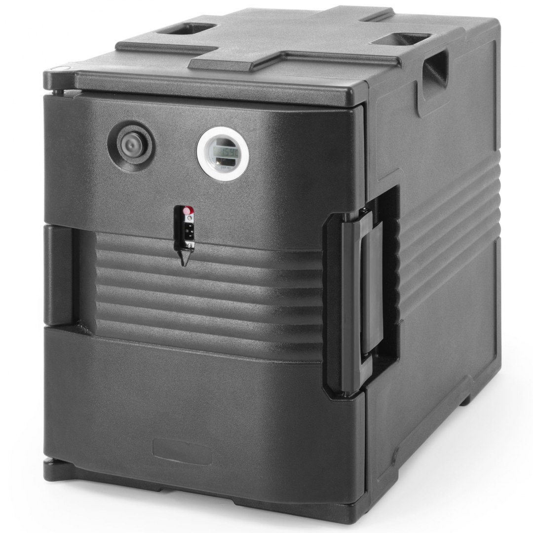 Pojemnik termiczny termoizolacyjny cateringowy z funkcją podgrzewania do 68C 2x GN1/1 200 W - Hendi 707692 Amer Box Pojemnik termiczny termoizolacyjny cateringowy z funkcją podgrzewania do 68C 2x GN1/1 200 W - Hendi 707692 Amer Box