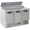 Stół chłodniczy sałatkowy 3-drzwiowy z nadstawą na 8x GN1/6 368 l - Hendi 236239 ARKTIC