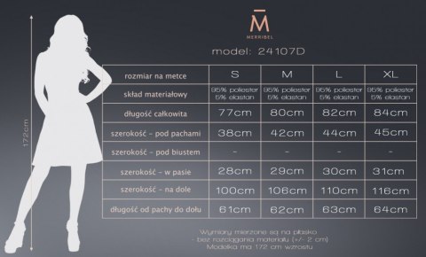 Sukienka Merribel 24107D Nude M Sukienka Merribel 24107D Nude M