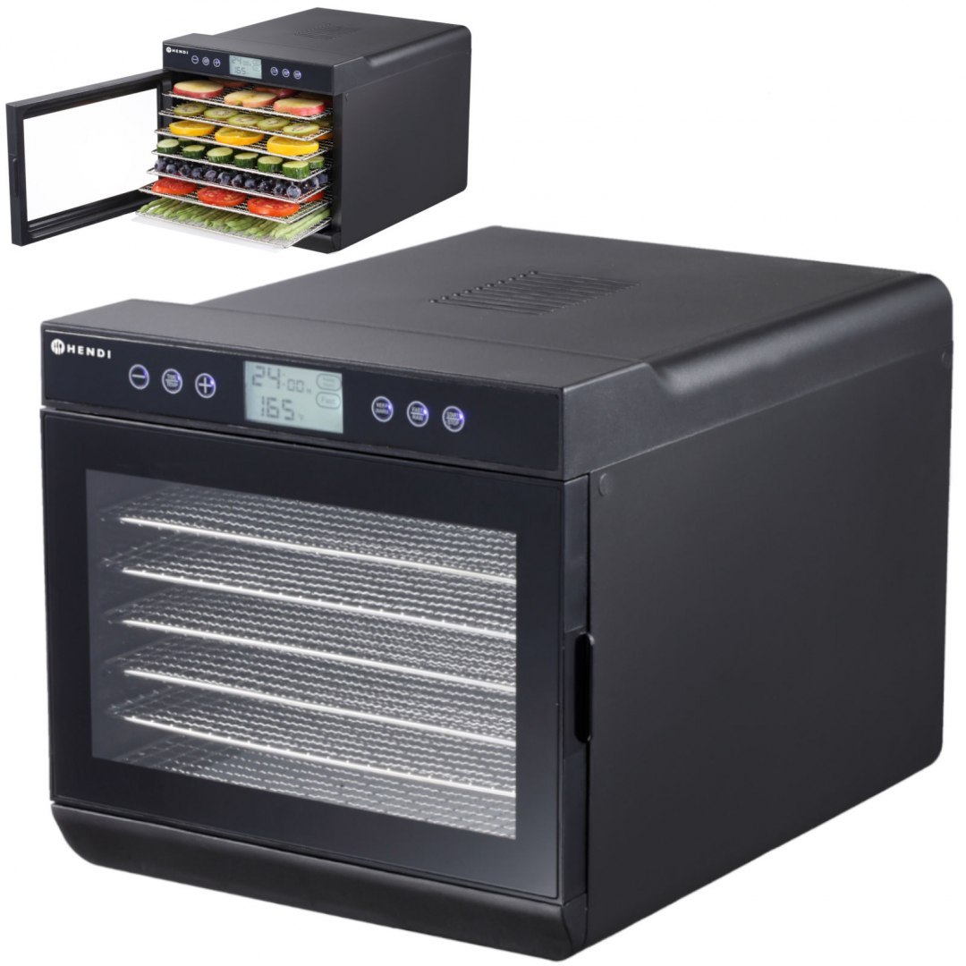 Suszarka do żywności warzyw owoców grzybów ziół ryb 7 rusztów 500 W 230 V - Hendi 229064 Hendi Suszarka do żywności warzyw owoców grzybów ziół ryb 7 rusztów 500 W 230 V - Hendi 229064 Hendi