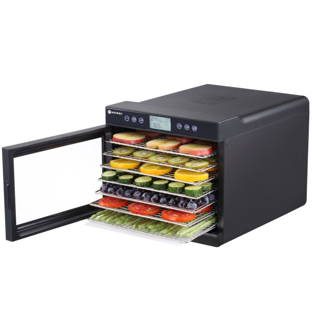 Suszarka do żywności warzyw owoców grzybów ziół ryb 7 rusztów 500 W 230 V - Hendi 229064 Hendi Suszarka do żywności warzyw owoców grzybów ziół ryb 7 rusztów 500 W 230 V - Hendi 229064 Hendi