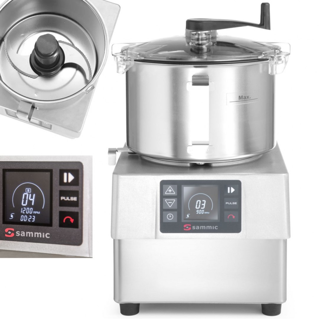 Kuter emulgator KE-5V do rozdrabniania siekania mielenia 5.5 l 3000 obr. / min 1500 W - Sammic 1050834 SAMMIC Kuter emulgator KE-5V do rozdrabniania siekania mielenia 5.5 l 3000 obr. / min 1500 W - Sammic 1050834 SAMMIC