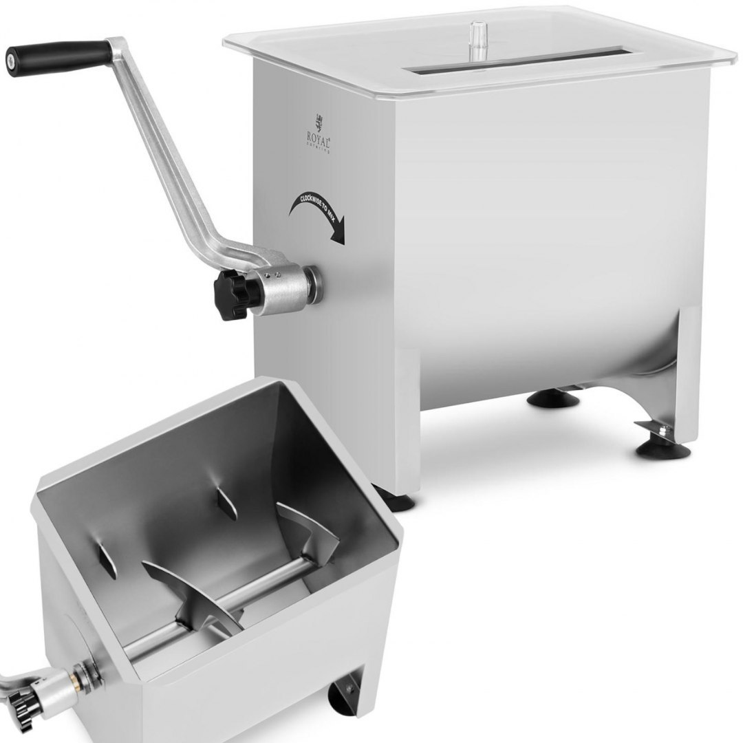 Mieszarka ręczna do mięsa farszu do kiełbasy ze stali 16 l Royal Catering Mieszarka ręczna do mięsa farszu do kiełbasy ze stali 16 l Royal Catering
