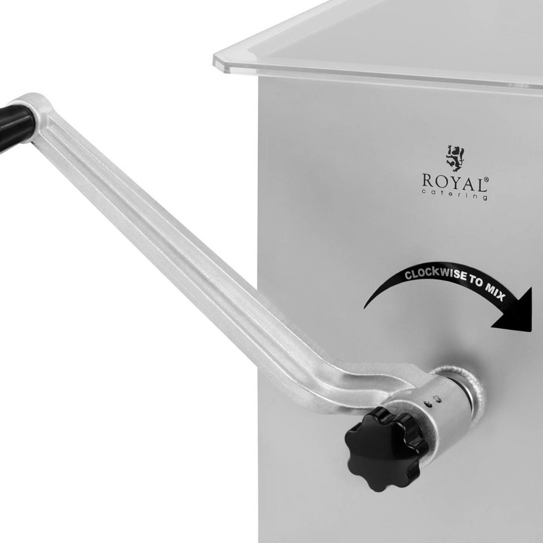 Mieszarka ręczna do mięsa farszu do kiełbasy ze stali 16 l Royal Catering Mieszarka ręczna do mięsa farszu do kiełbasy ze stali 16 l Royal Catering